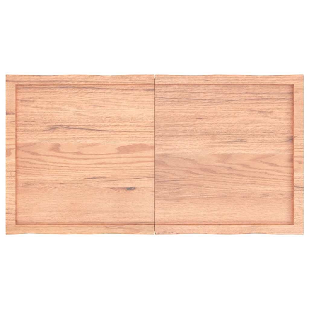 vidaXL Eiken Tafelblad 120x60cm - Natuurlijke Rand - 35% Korting!