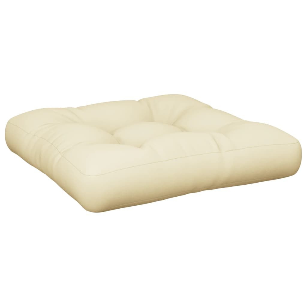 VidaXL Palletkussen Crème 50x50x12cm - 40% Korting!