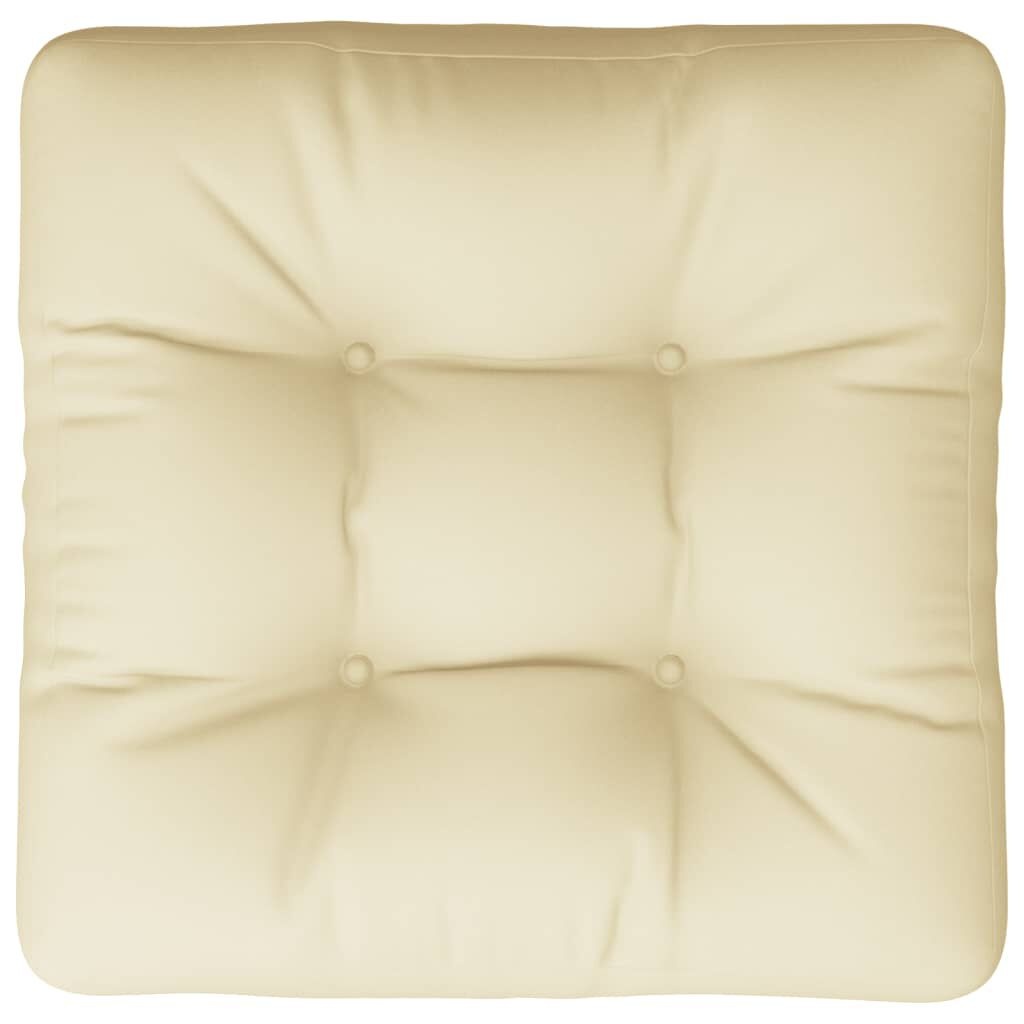 VidaXL Palletkussen Crème 50x50x12cm - 40% Korting!