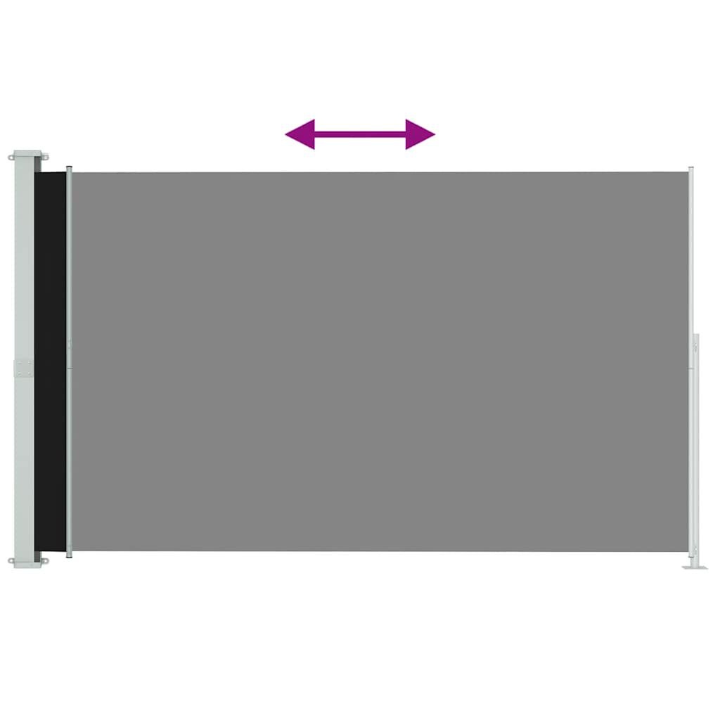 vidaXL Uittrekbaar Tuinscherm 200x300cm Zwart - 60% Korting!