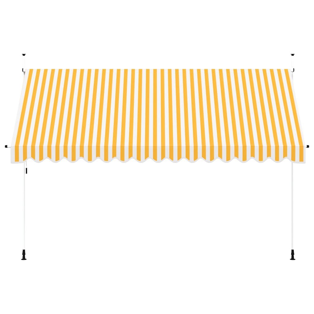 Luifel 400cm Oranje/Wit - Zo goed als nieuw! 40% Korting