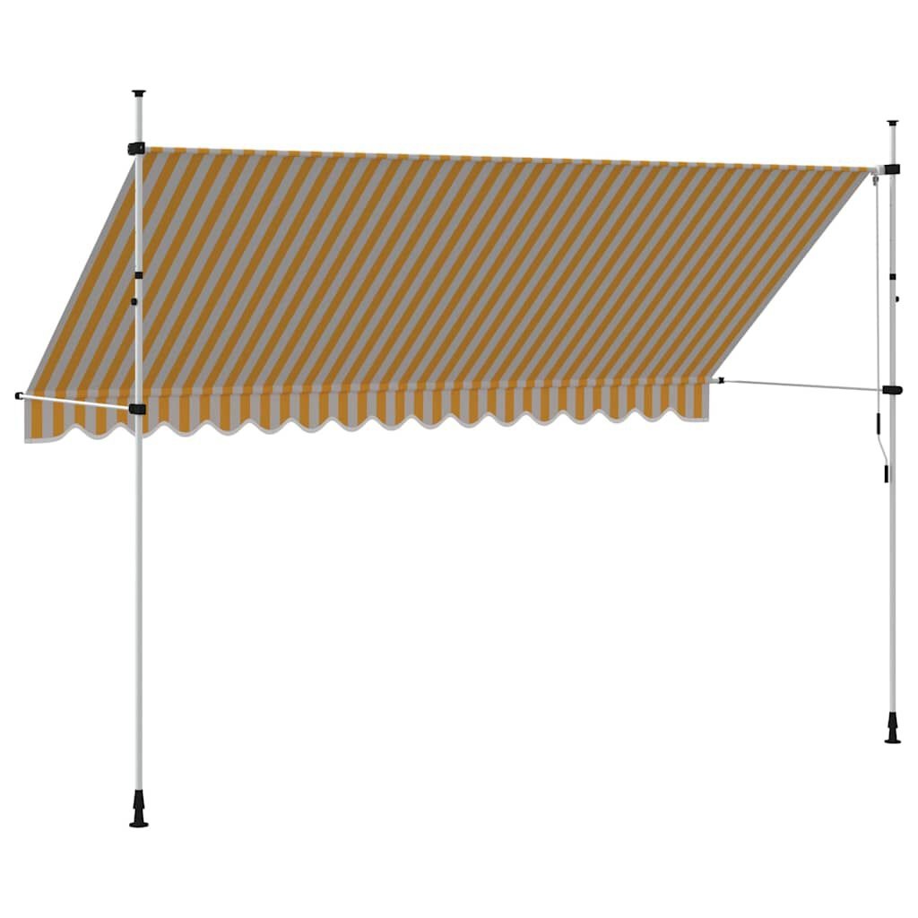 Luifel 400cm Oranje/Wit - Zo goed als nieuw! 40% Korting
