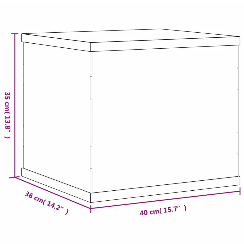 VidaXL Vitrine Acryl 40x36x35cm - Transparant - 40% Korting!