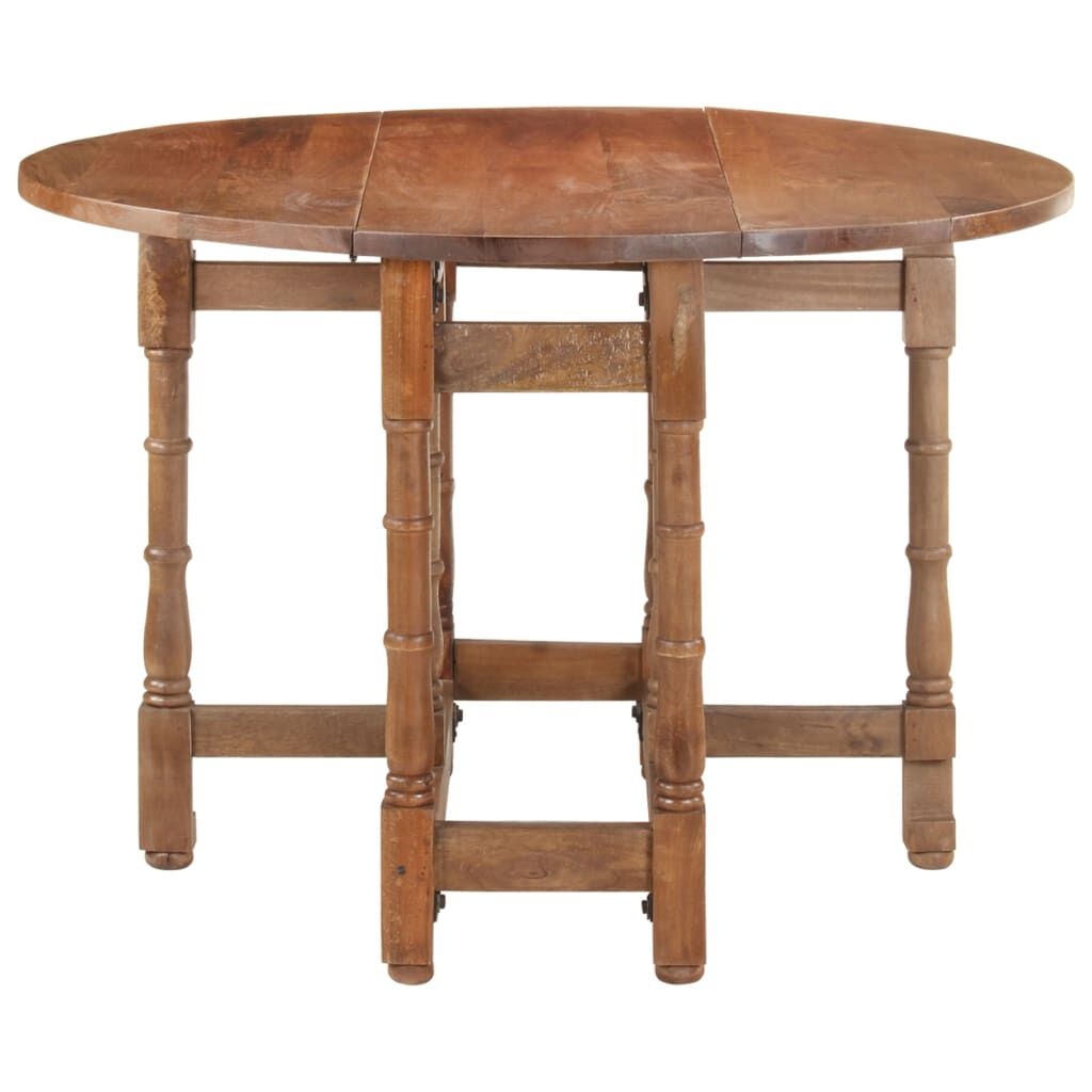vidaXL Eettafel Mango Hout Ø110cm -55% Krassen