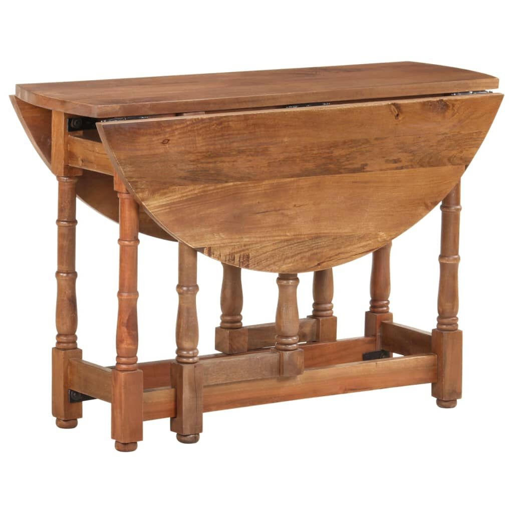 vidaXL Eettafel Mango Hout Ø110cm -55% Krassen