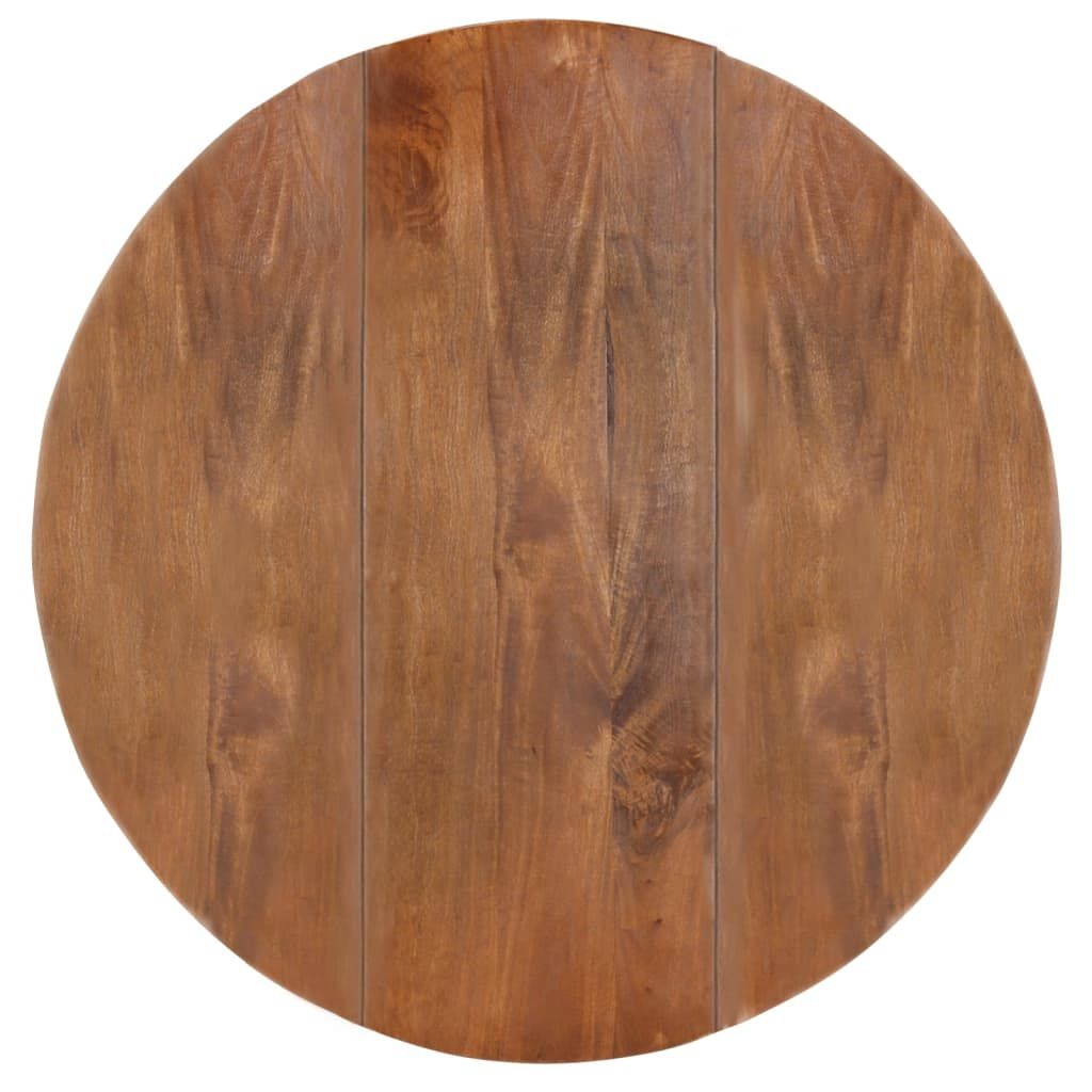 vidaXL Eettafel Mango Hout Ø110cm -55% Krassen