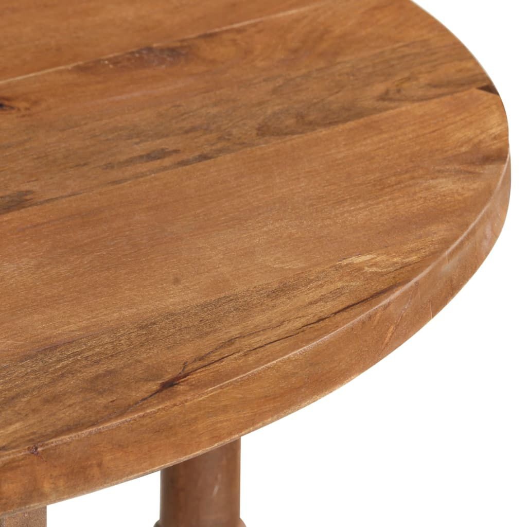 vidaXL Eettafel Mango Hout Ø110cm -55% Krassen