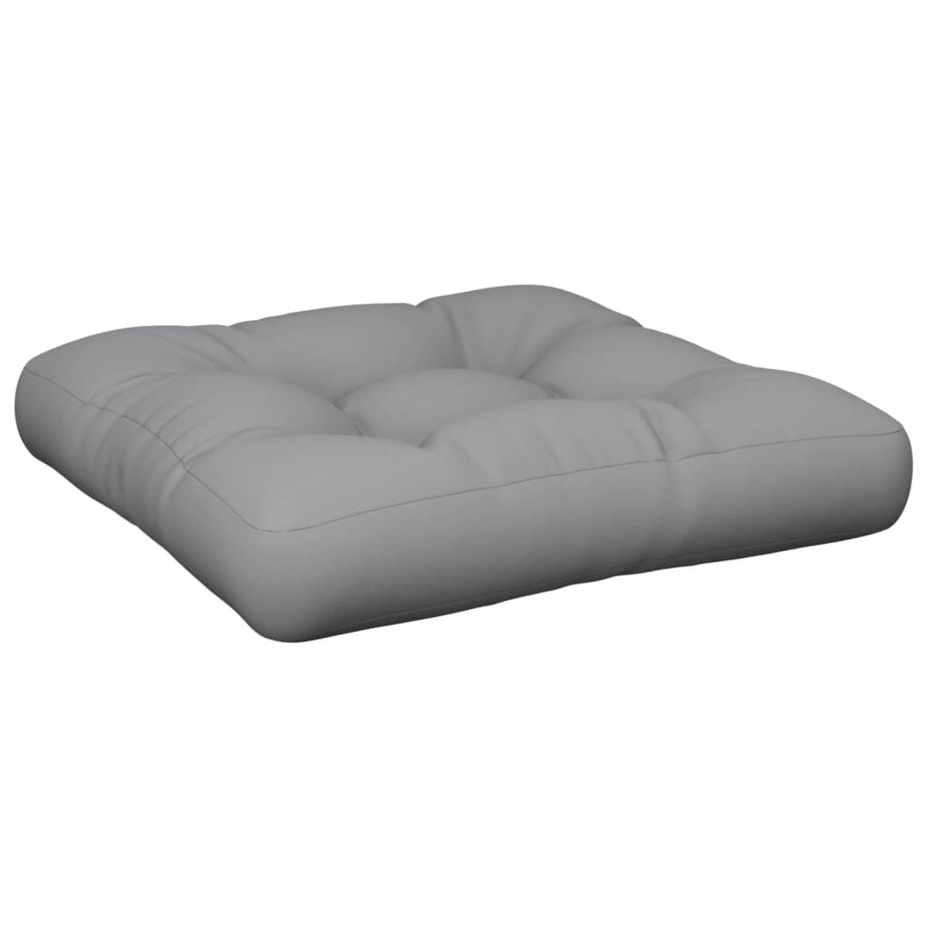 vidaXL Palletkussen 60x60 Grijs - 40% Korting! Nergens Goedkoper!