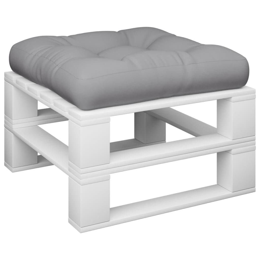 vidaXL Palletkussen 60x60 Grijs - 40% Korting! Nergens Goedkoper!