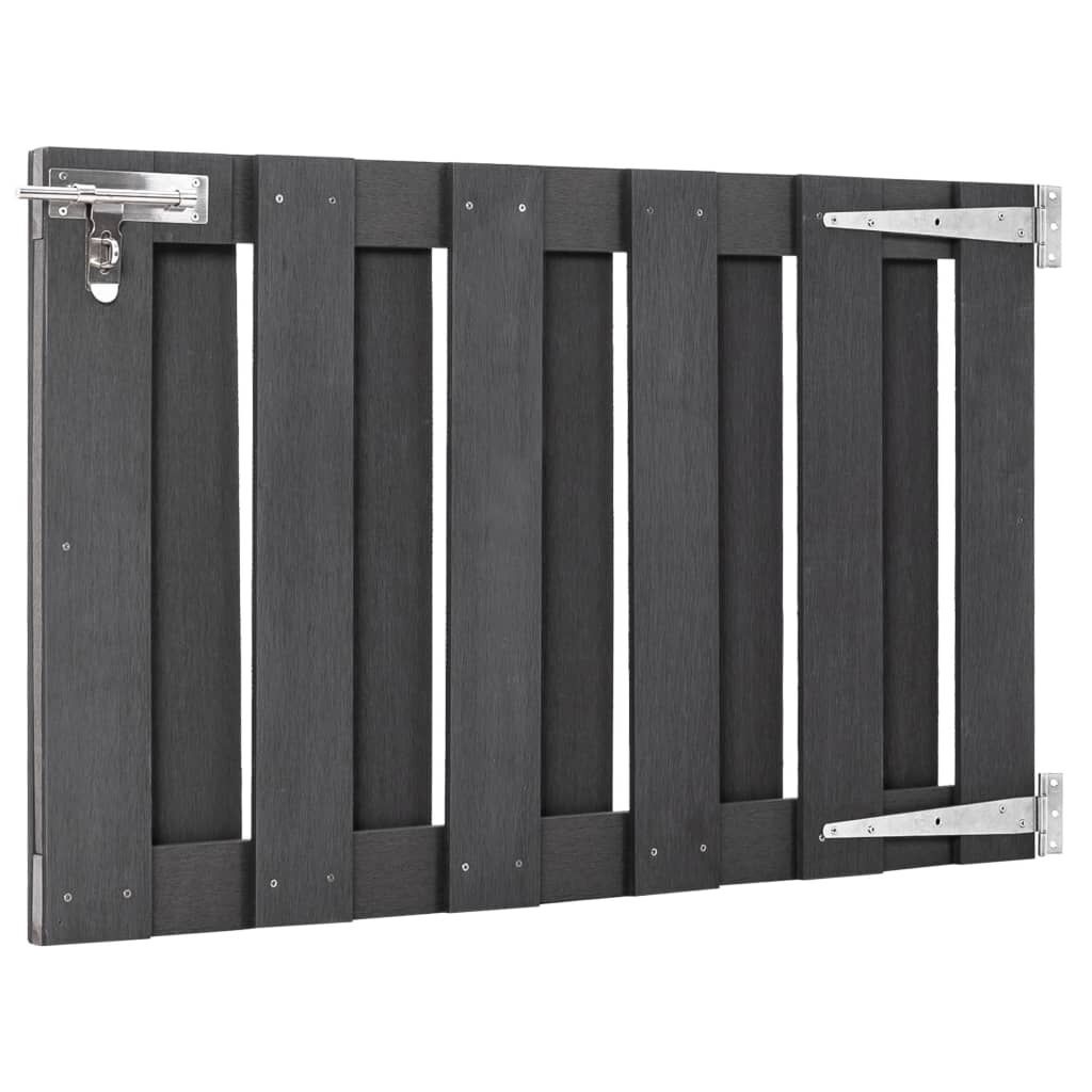 vidaXL HKC Poort Grijs 100x60cm - 60% Korting! (Incompleet)