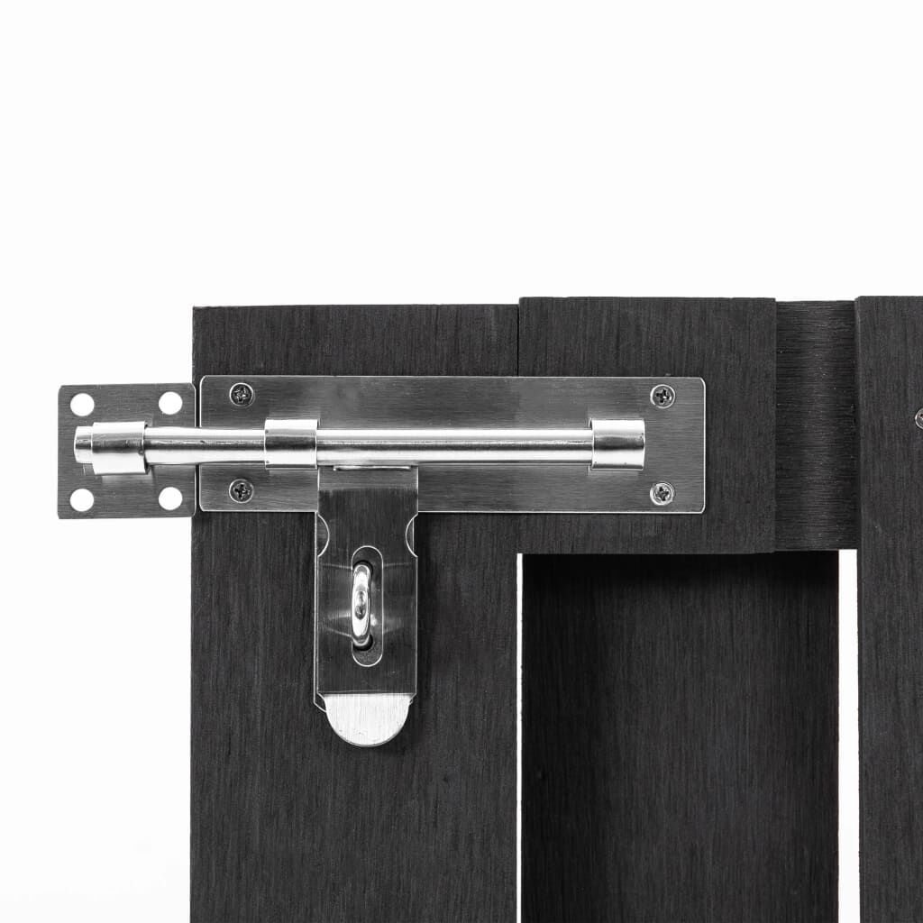 vidaXL HKC Poort Grijs 100x60cm - 60% Korting! (Incompleet)