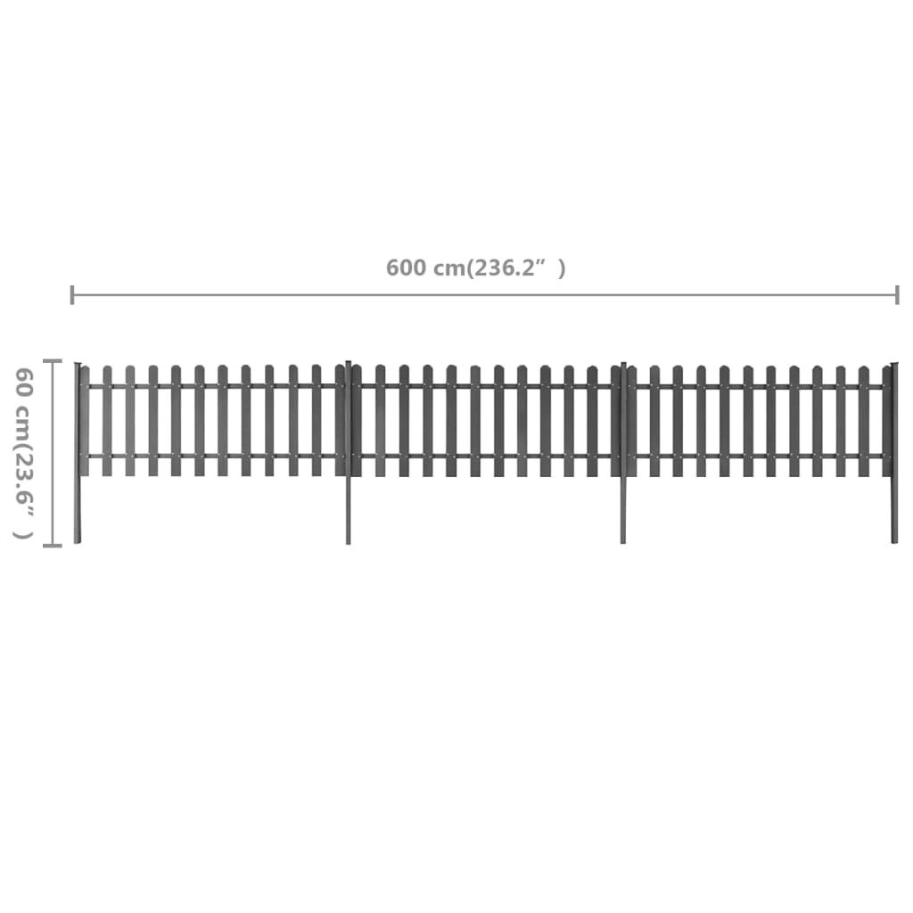 vidaXL Tuinhek met Palen 3x600cm - 40% Korting!