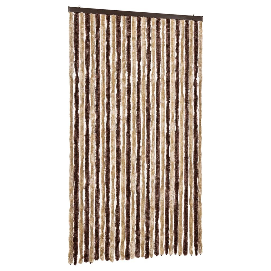 Vliegengordijn Chenille Beige/Lichtbruin 118x220 - 40% Korting!