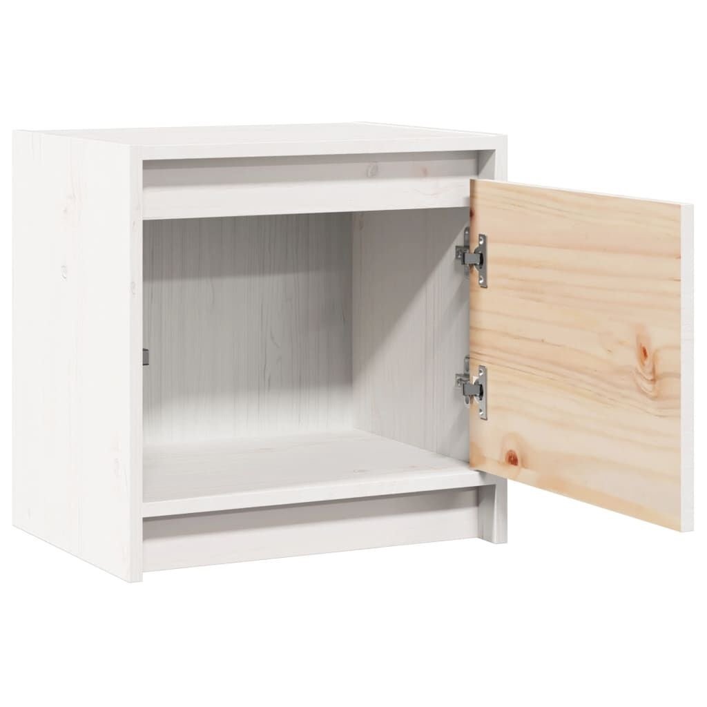 Nachtkastjes Grenenhout Wit (2 st) - 35% Korting!