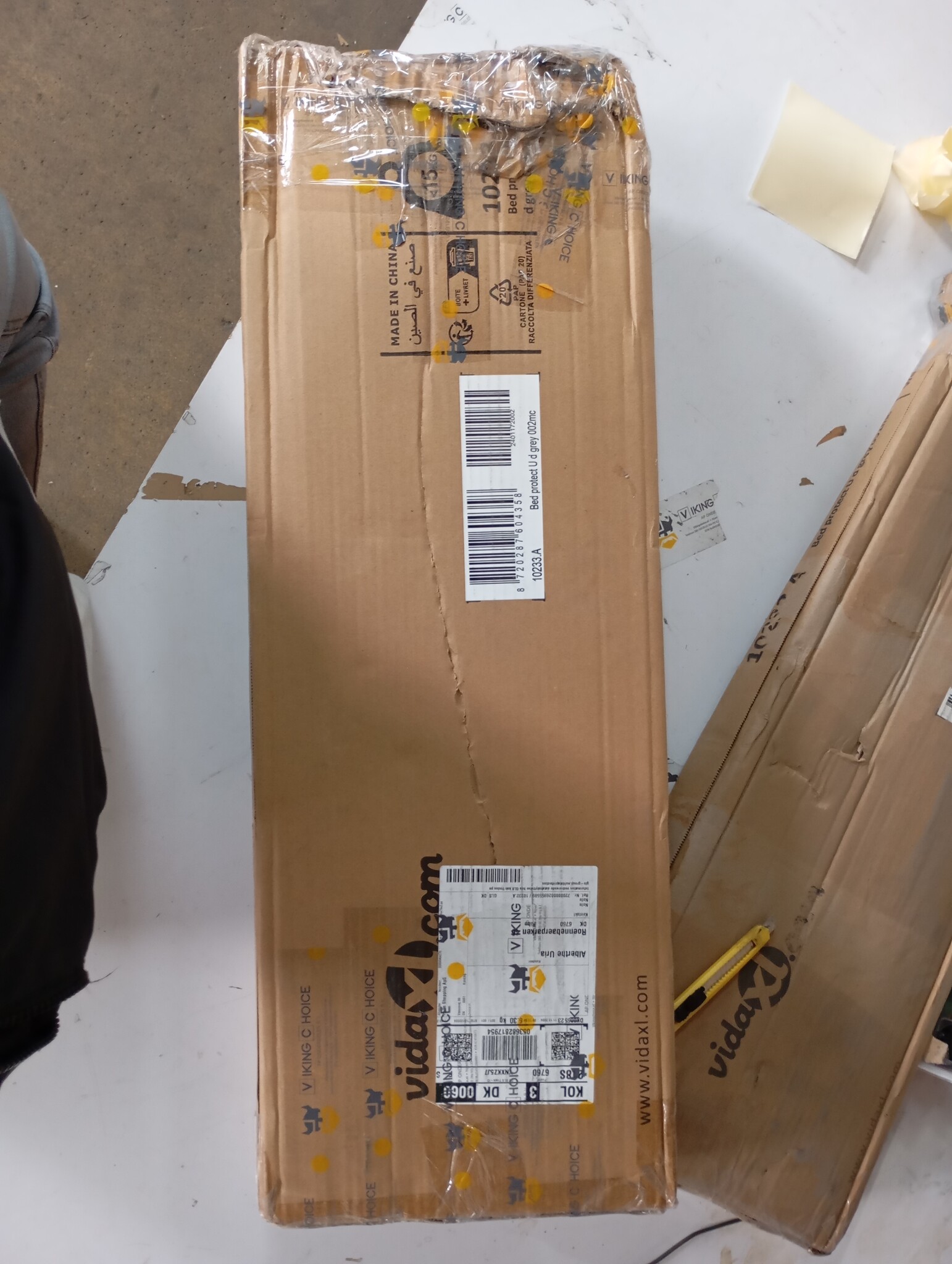 vidaXL Bedhekje Peuter 190cm Donkergrijs -40% Korting!