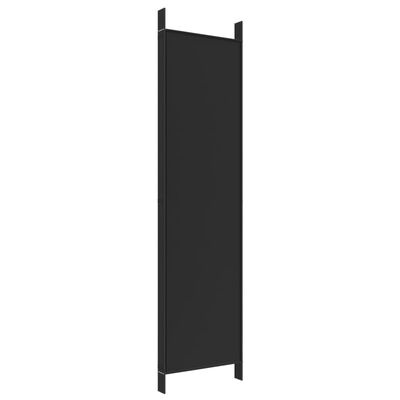 Kamerscherm 5 Panelen Zwart 250x200cm - 60% Korting!