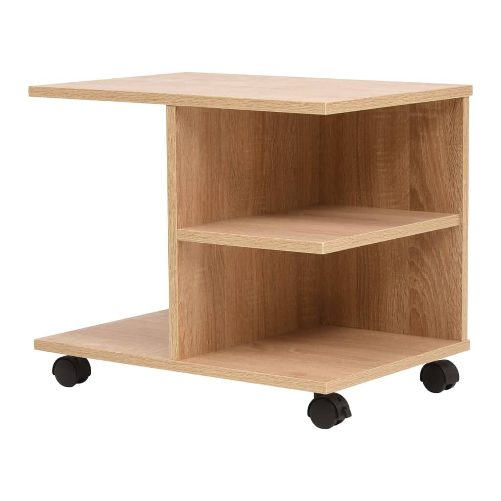 VidaXL Verrijdbare Plankenkast Eiken 50x35cm - 35% Korting!