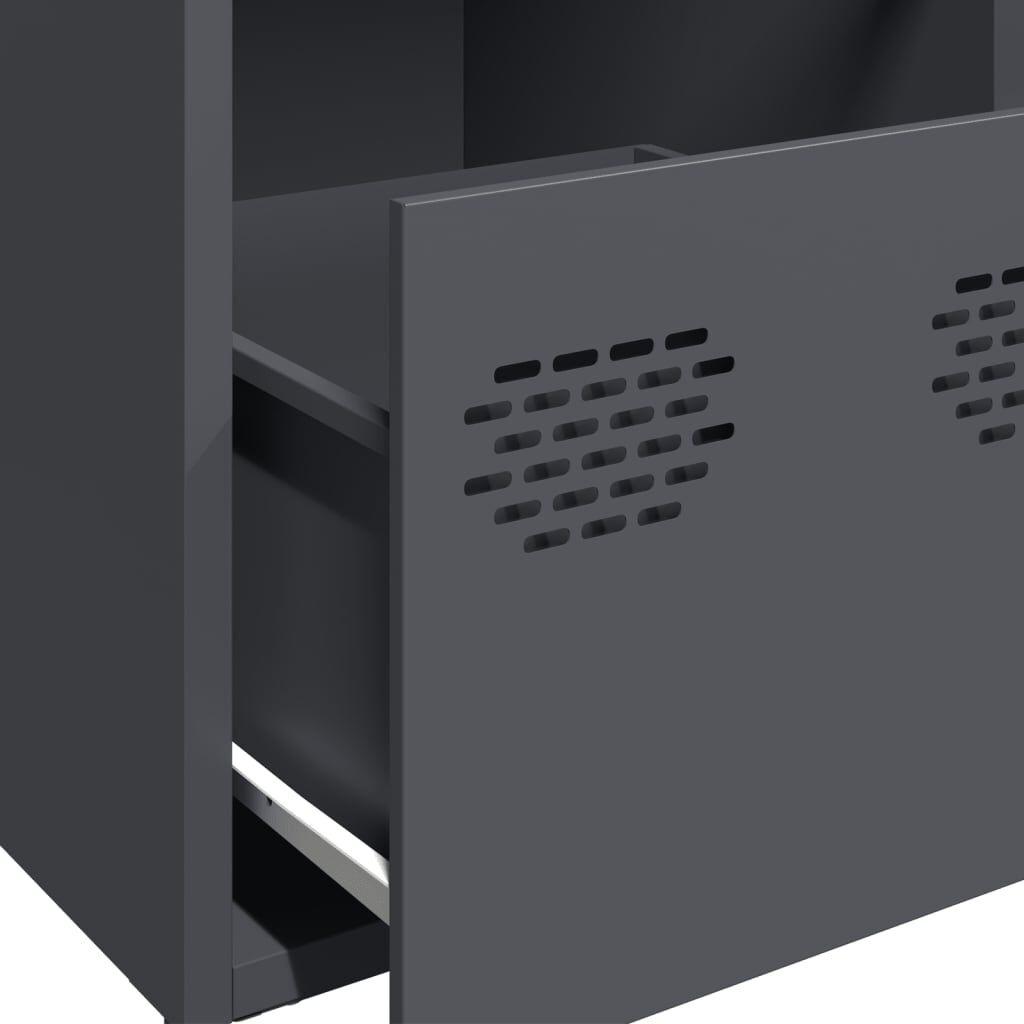 vidaXL Dressoir Antraciet 101cm - 35% Korting! Zo Goed Als Nieuw