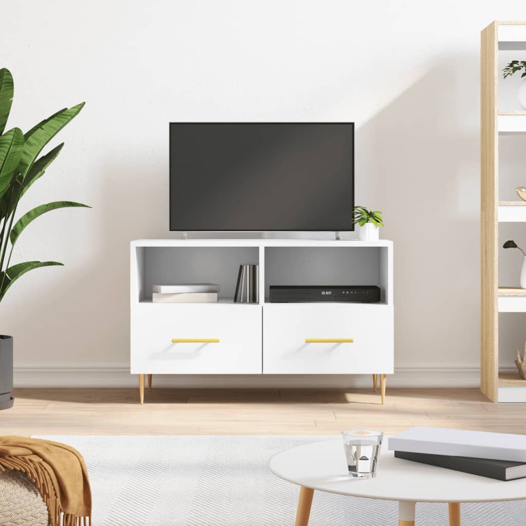 vidaXL Tv-meubel Wit 80cm - Zo Goed Als Nieuw - 35% Korting!