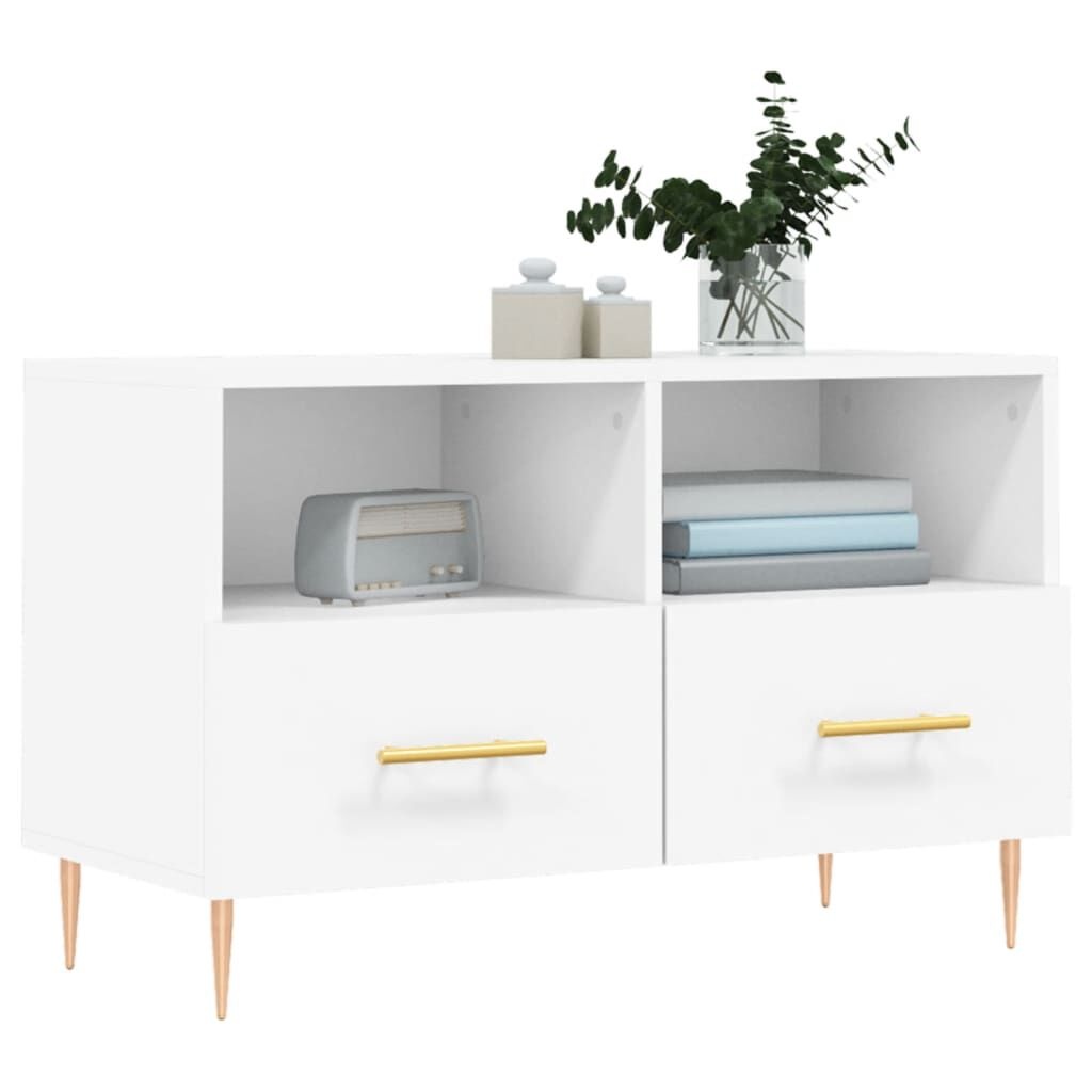 vidaXL Tv-meubel Wit 80cm - Zo Goed Als Nieuw - 35% Korting!