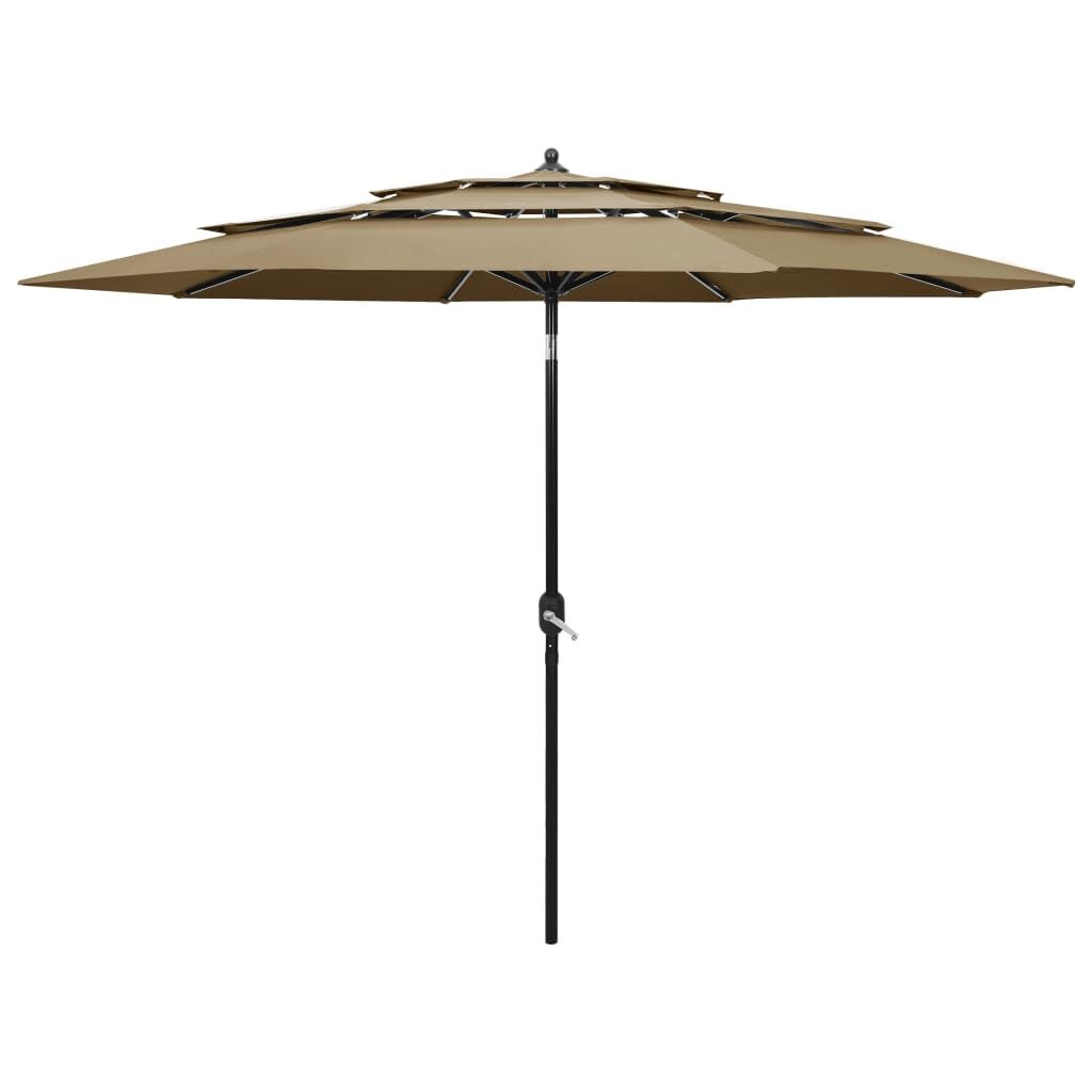 vidaXL Parasol Taupe 3m - 35% Korting! Nieuw!