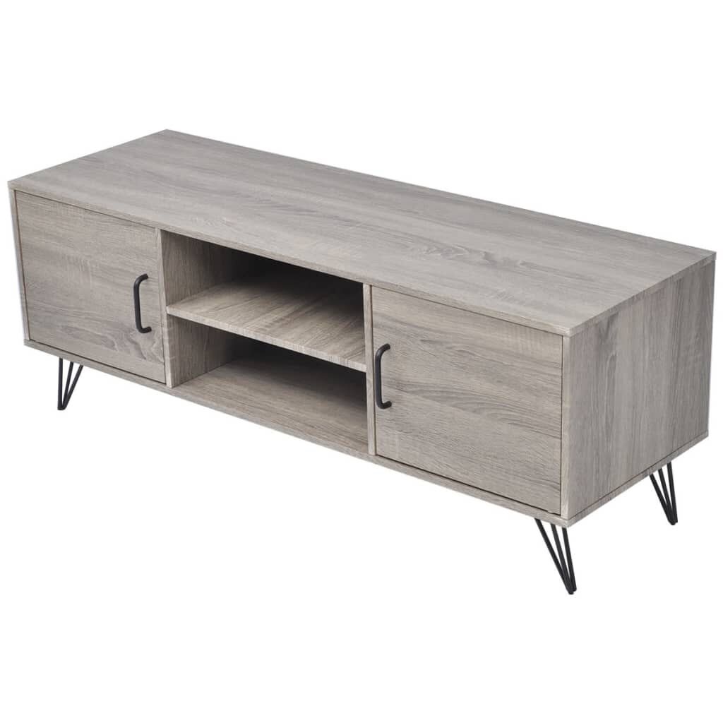 vidaXL Tv-Meubel Grijs 120cm - 40% Korting! (Nieuw)