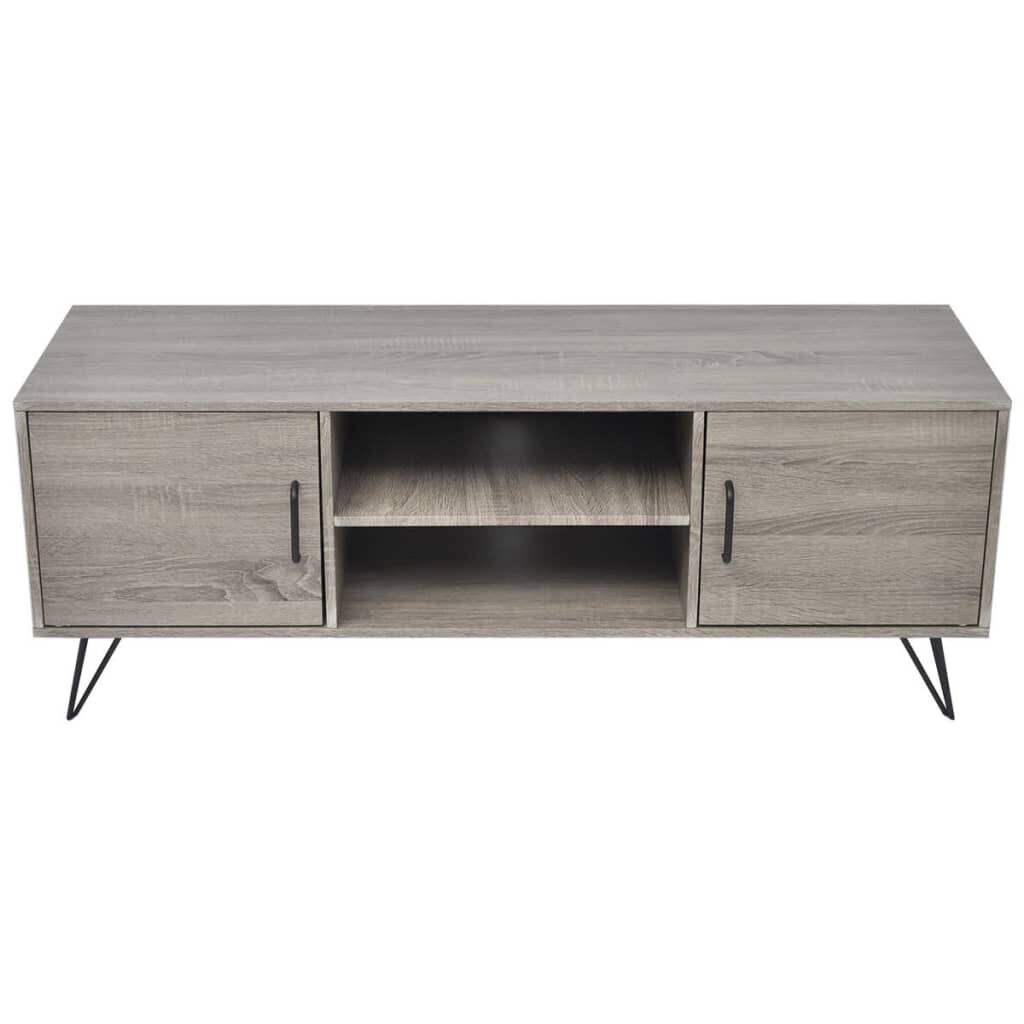 vidaXL Tv-Meubel Grijs 120cm - 40% Korting! (Nieuw)