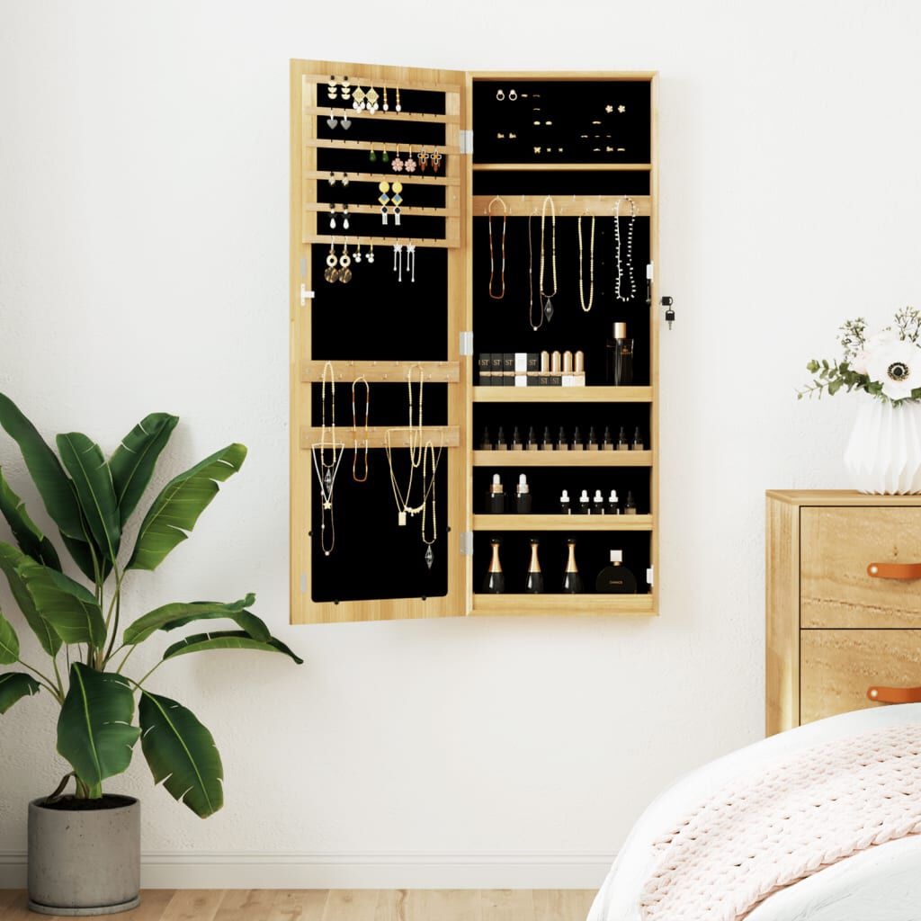 VidaXL Sieradenkast met Spiegel - Wandmontage - 35% Korting!