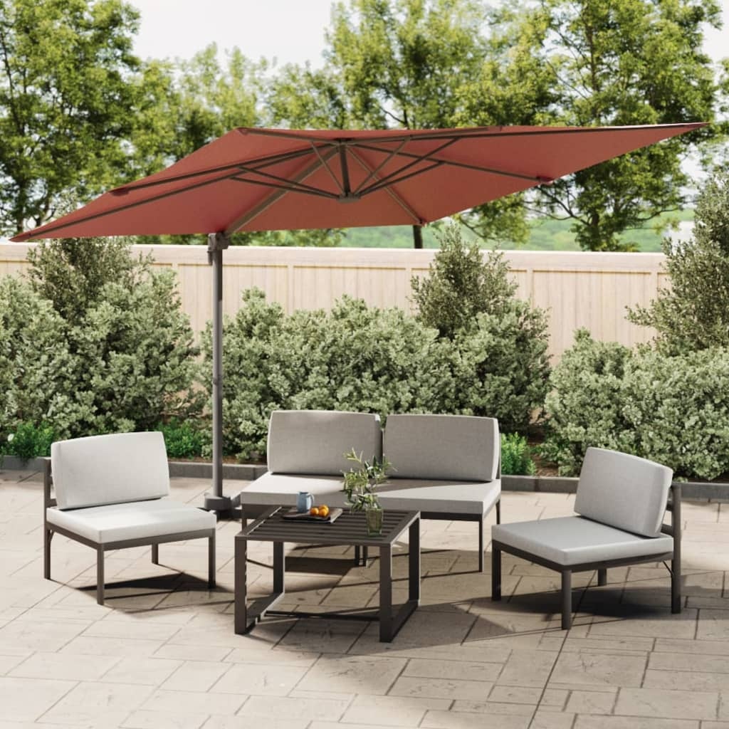Zweefparasol LED Terracotta 400x300cm - 35% Korting!