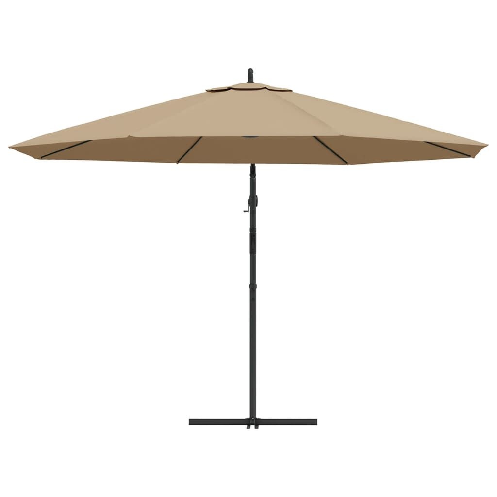 vidaXL Zweefparasol 350cm Taupe - 35% Korting! Nieuw!