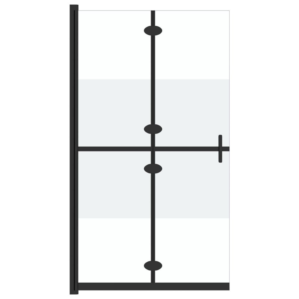 Inloopdouchewand Inklapbaar 100x190 Halfmat - 40% Korting!