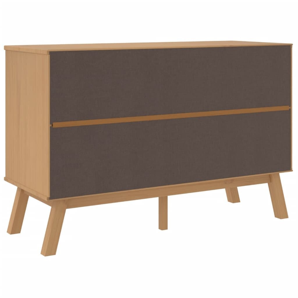 vidaXL Ladekast OLDEN Grenenhout Wit/Bruin - 40% Korting!