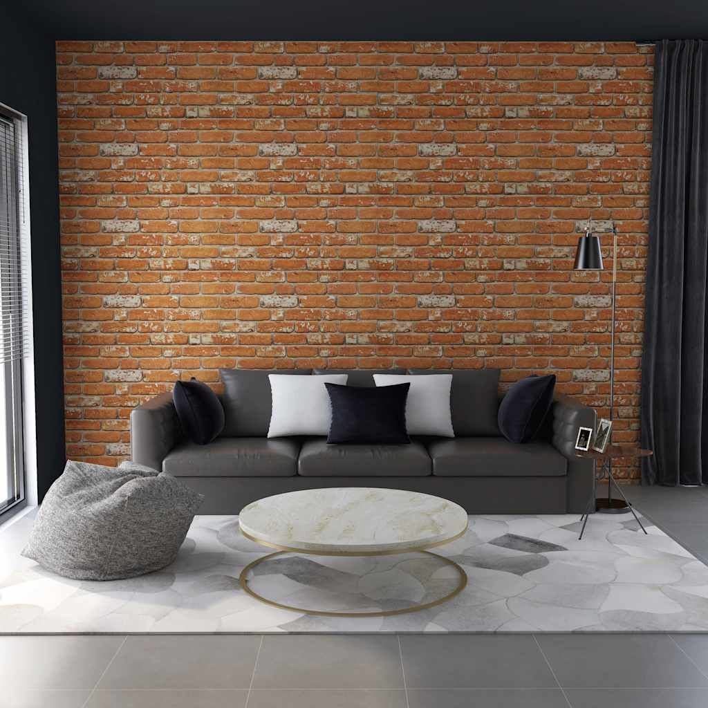 vidaXL 3D Wandpanelen Lichtbruin Baksteen (10 st) - 35% Korting!