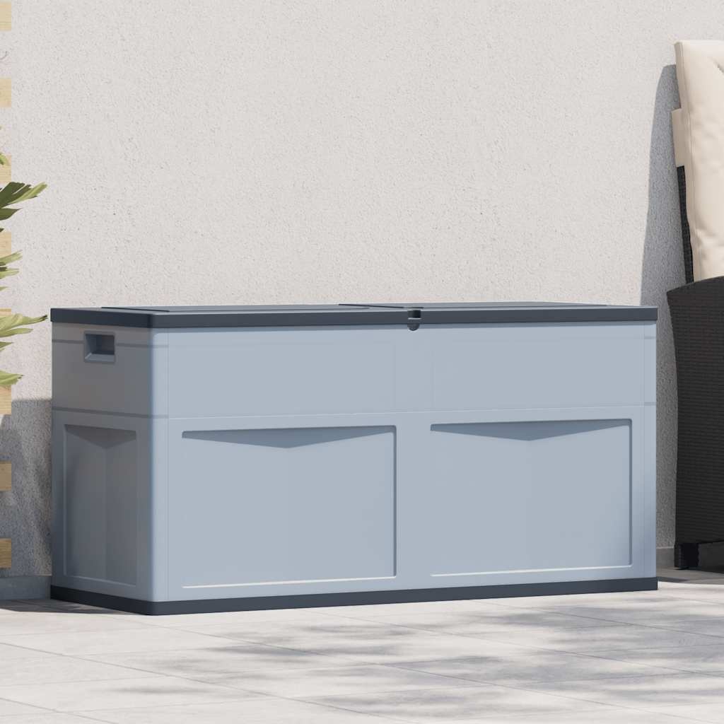 vidaXL Opbergkist 320L Grijs/Zwart - 35% Korting!