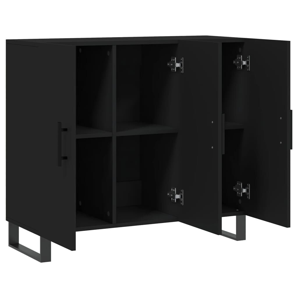 vidaXL Dressoir Zwart 90cm - Nieuwstaat, 35% Korting!
