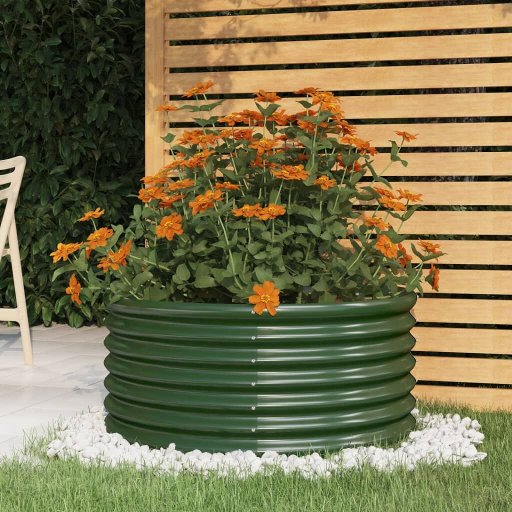 vidaXL Plantenbak Groen 80x80x36cm - 40% Korting! (Verpakking Beschadigd)