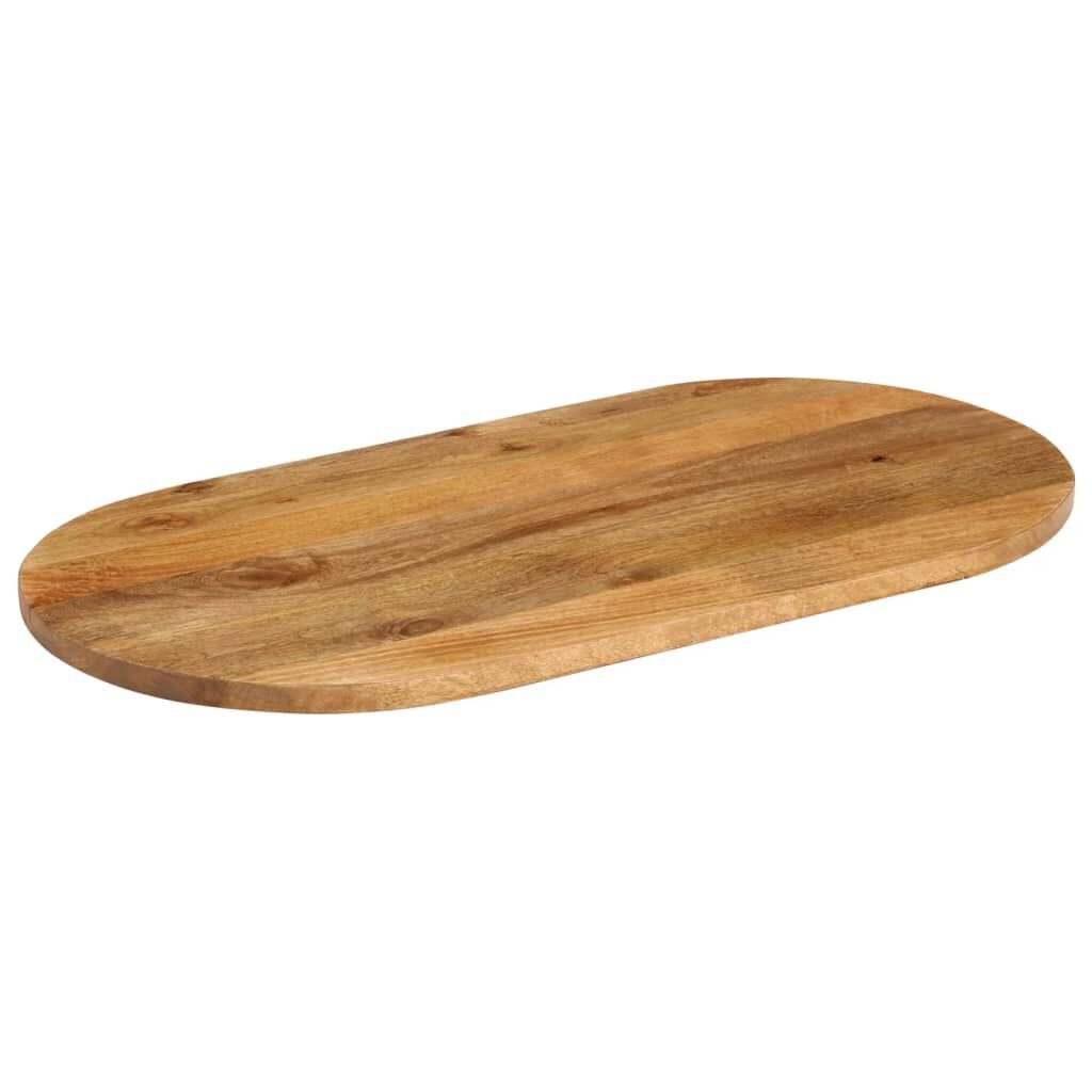 vidaXL Ovaal Tafelblad Mangohout 100x40cm - 35% Korting!