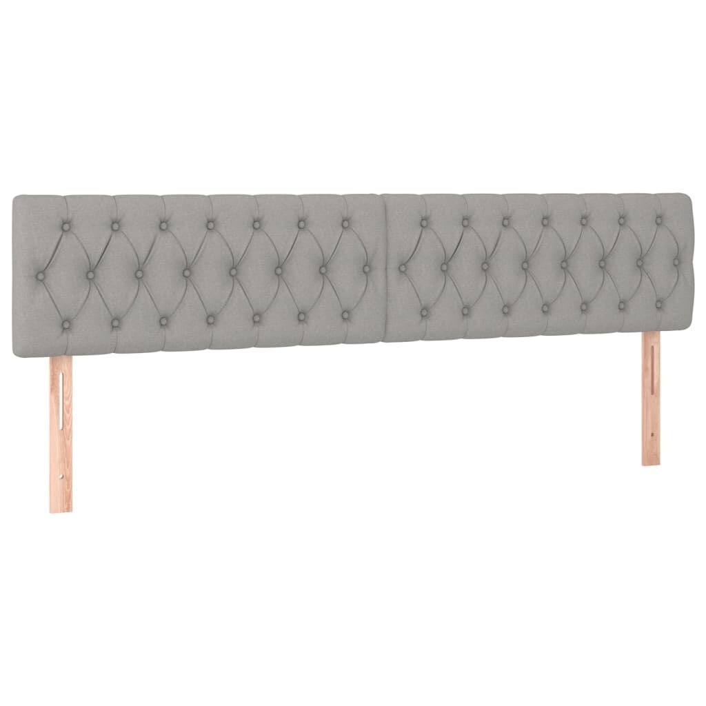 vidaXL Hoofdborden 2x 100cm Lichtgrijs - Nu 40% Korting!