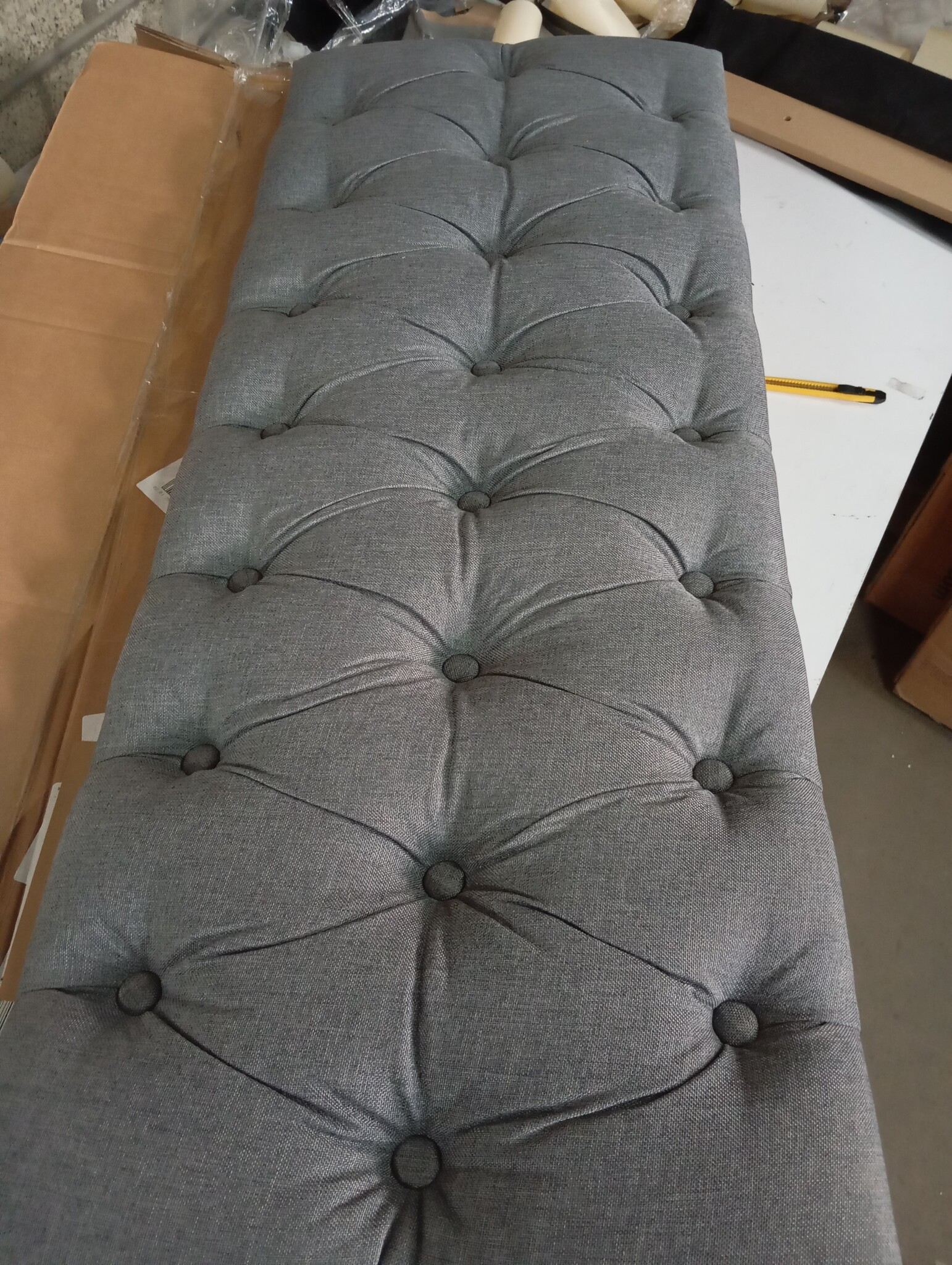 vidaXL Hoofdborden 2x 100cm Lichtgrijs - Nu 40% Korting!
