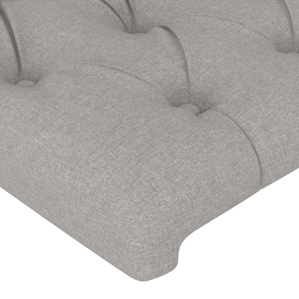 vidaXL Hoofdborden 2x 100cm Lichtgrijs - Nu 40% Korting!