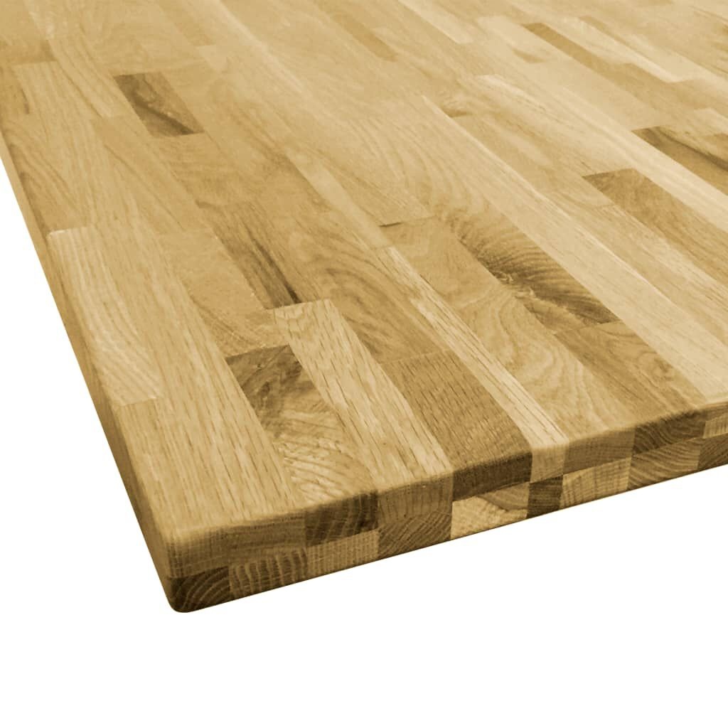 Massief Eiken Tafelblad 80x80 cm - Nieuwstaat - 35% Korting!
