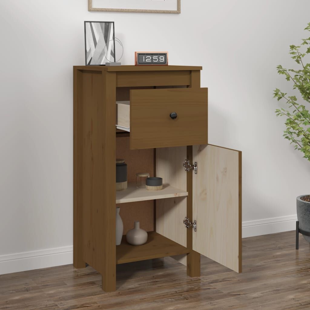 Dressoir Massief Grenen Honingbruin 40x35x80cm - 35% Korting!