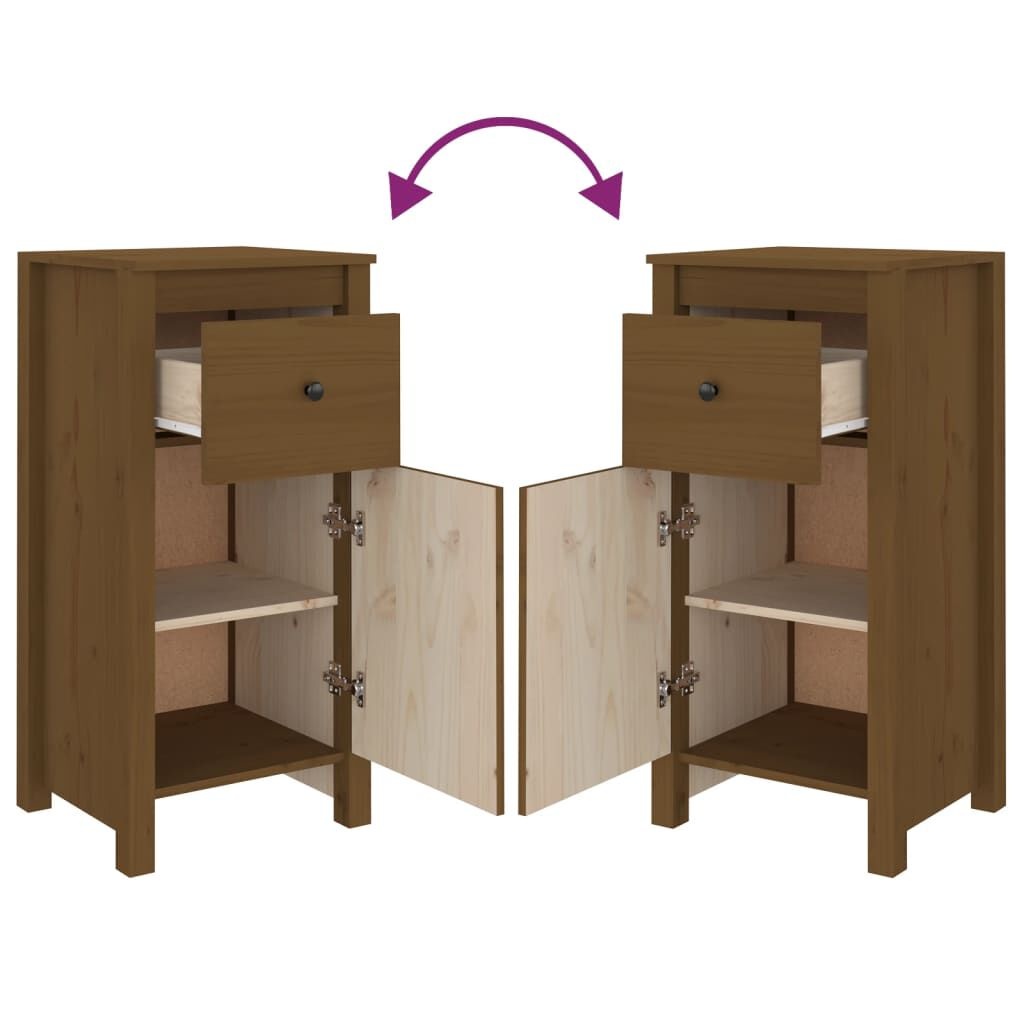 Dressoir Massief Grenen Honingbruin 40x35x80cm - 35% Korting!