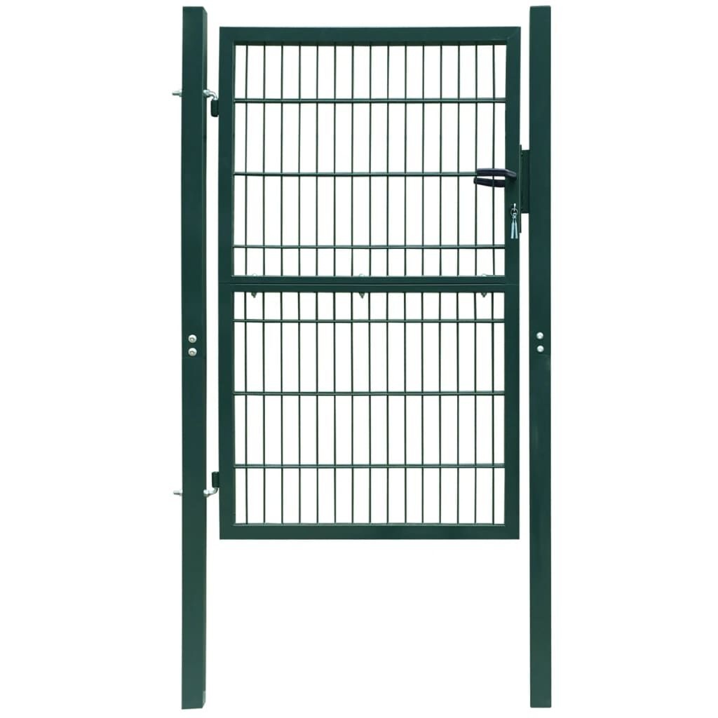 vidaXL Poort Dubbelstaafmat 106x190cm Groen - 35% Korting!