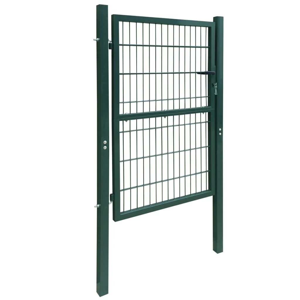 vidaXL Poort Dubbelstaafmat 106x190cm Groen - 35% Korting!