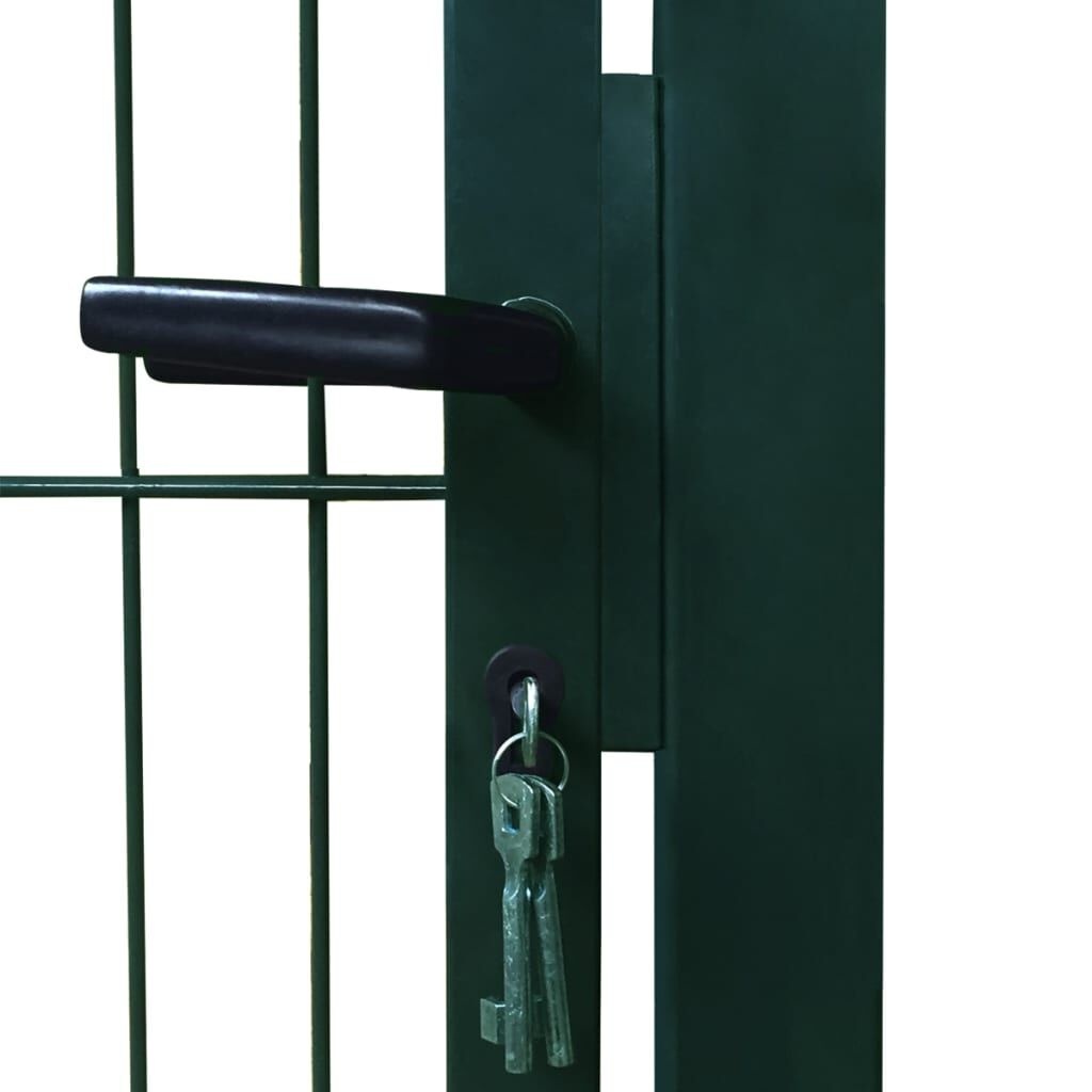 vidaXL Poort Dubbelstaafmat 106x190cm Groen - 35% Korting!