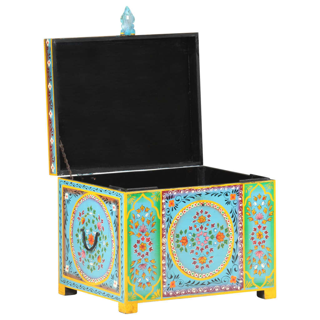 Handgeschilderde Opbergbox Mango 50x40cm - Uniek! 35% Korting