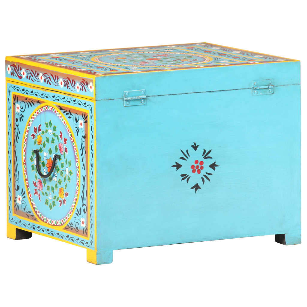 Handgeschilderde Opbergbox Mango 50x40cm - Uniek! 35% Korting