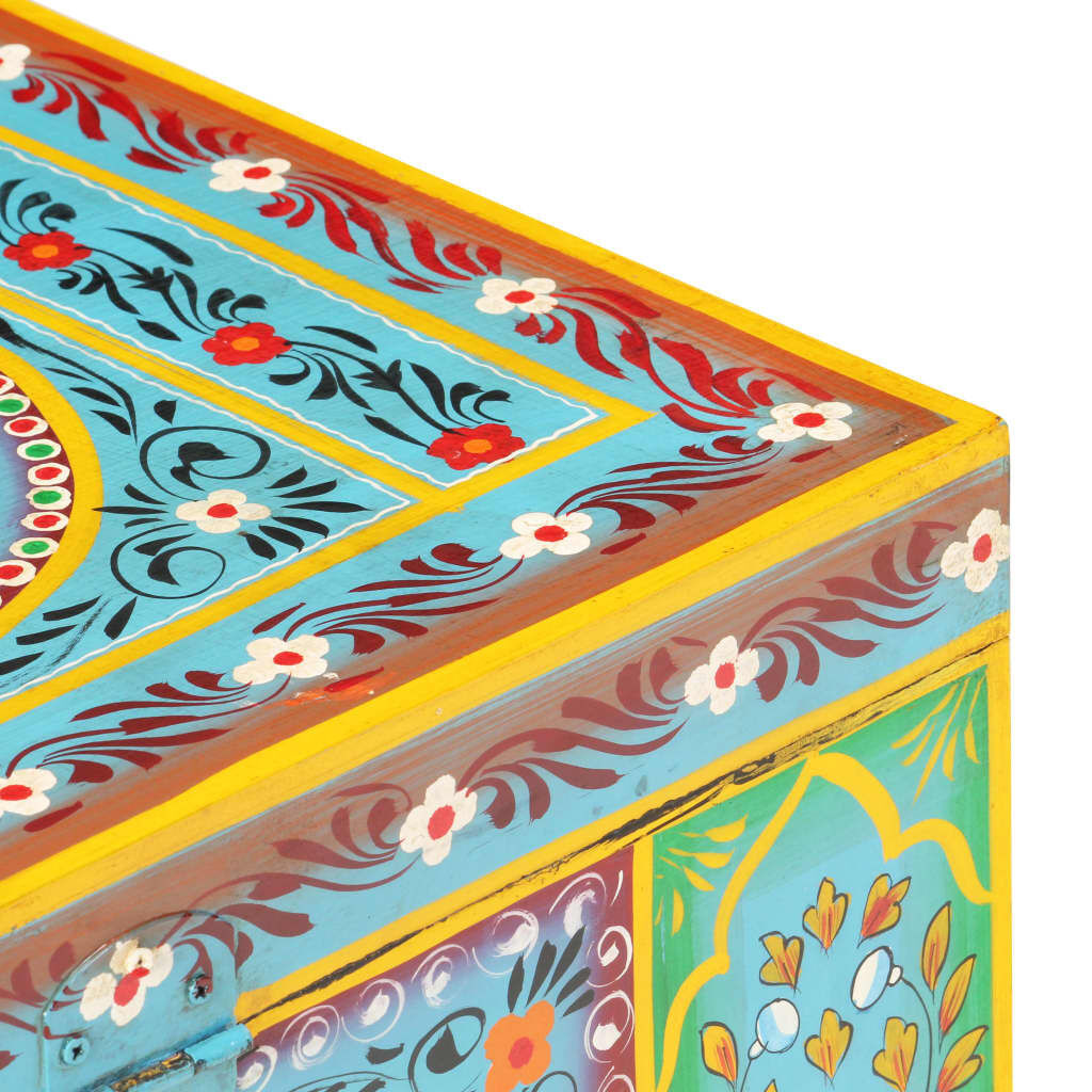 Handgeschilderde Opbergbox Mango 50x40cm - Uniek! 35% Korting