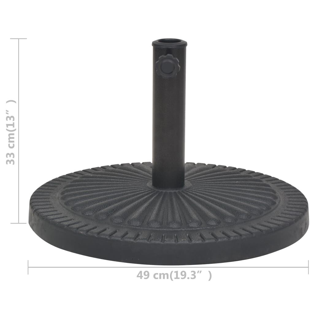 vidaXL Parasolvoet Zwart 14kg - 40% Korting!